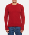 Drumohr Man Sweater Rust Size 38 Merino Wool In Red