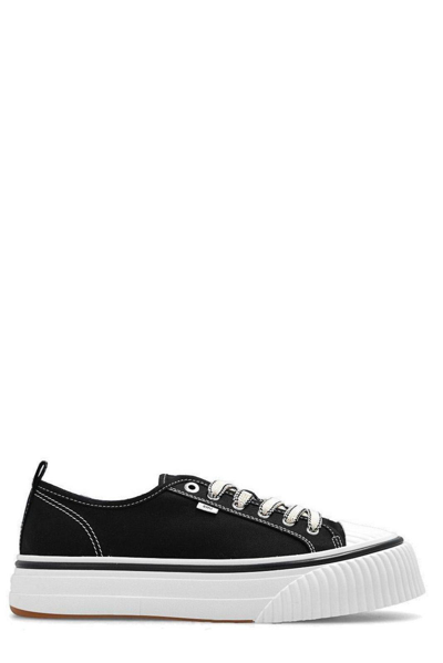 Ami Alexandre Mattiussi Platform Lace-up Low-top Trainers In Blue