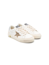 GOLDEN GOOSE WHITE CALF LEATHER SNEAKERS