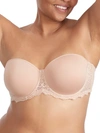 Simone Perele Womens Caresse Woven And Stretch-lace Bra Peau Rose In Peau Rose