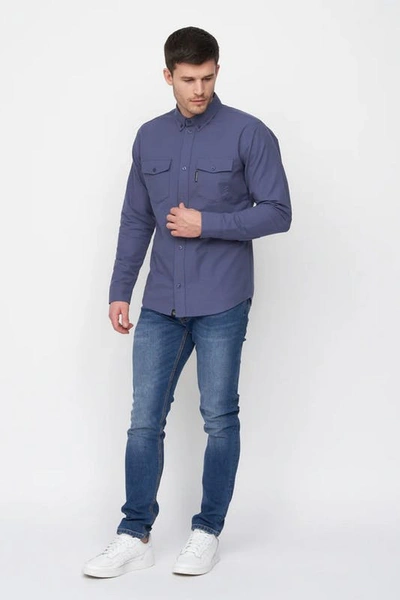 Duck And Cover Mens Melmoore Shirt In Blue