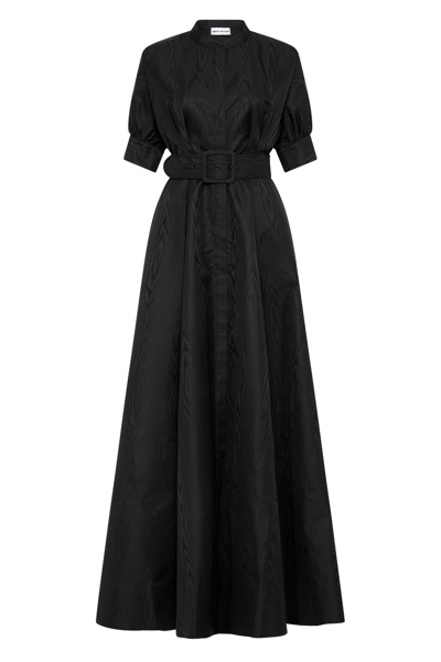Rebecca Vallance -  Lyla Button Gown  - Size 10 In Black