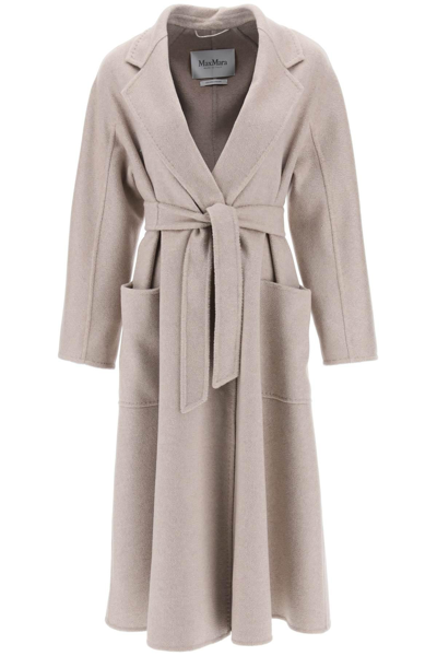 Max Mara Ludmilla Belted Cashmere Midi Coat In Beige