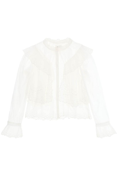 Isabel Marant Étoile Kelmon Embroidered Blouse In White