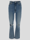 MOTHER MOTHER HIGH WAISTED RIDER FLOOD JEANS