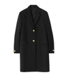 BURBERRY TECHNICAL WOOL TAILORED COAT