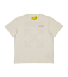 Off-white Kids' Rubber Arrow Logo Cotton-jersey T-shirt 4-12 Years In Off White Lilac