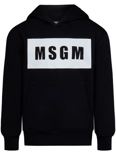 Msgm Kids Sweatshirt In Black