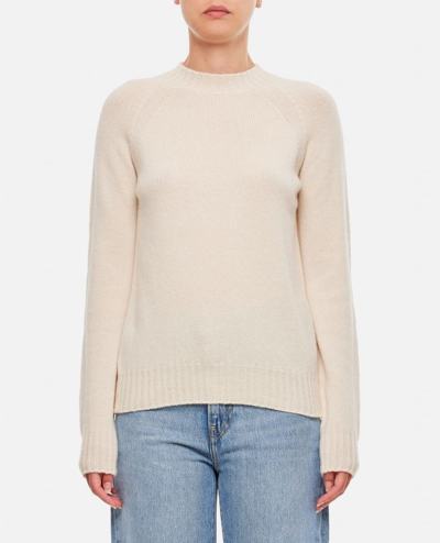 Drumohr Woman Sweater Cream Size L Lambswool In Grey
