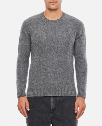 Drumohr Crewneck Cashmere Sweater In Grey