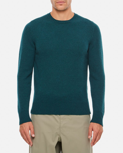 Drumohr Crewneck Cashmere Jumper In Green