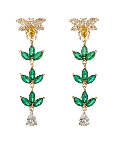 Eye Candy La The Luxe Collection Cz Harper Bee Drop Earrings