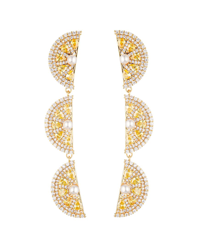 Eye Candy La The Luxe Collection Cz Lemon Drop Earrings