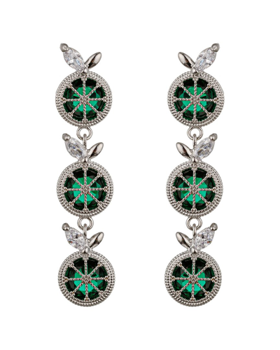 Eye Candy La The Luxe Collection Cz Mini Lime Drop Earrings