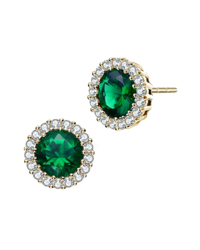 Rachel Glauber 14k Plated Cz Studs