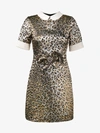 GUCCI GUCCI LEOPARD JACQUARD LAME DRESS,475748KGD0012142209