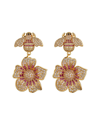 EYE CANDY LA EYE CANDY LA THE LUXE COLLECTION CZ BEE MY FLOWER DROP EARRINGS