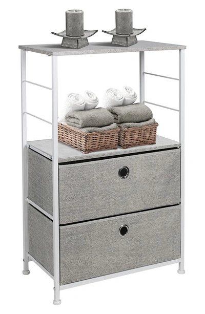Sorbus 2-drawer Table Dresser In Grey