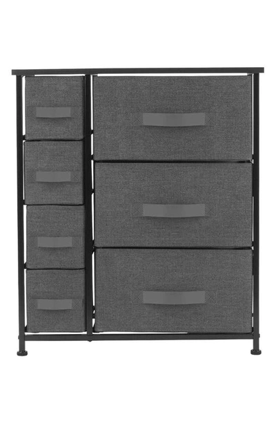 Sorbus 7-drawer Chest Dresser In Black