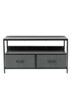 Sorbus Dresser Drawer Tv Stand In Grey/ Grey