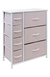 Sorbus Home 7 Drawer Chest Dresser In Pink