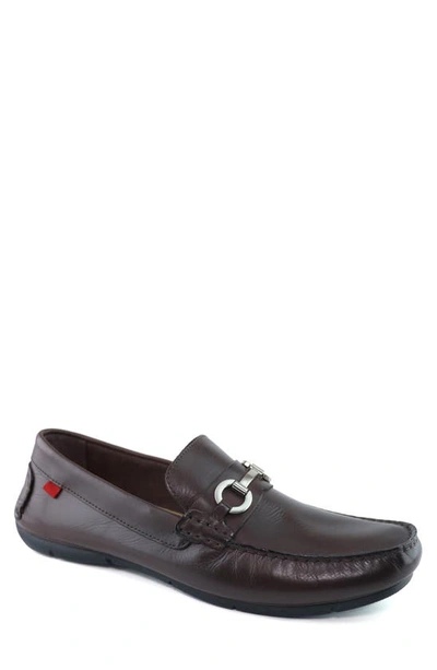 Marc Joseph New York Stafford Ave Leather Loafer In Brown Napa Alternative Buckle