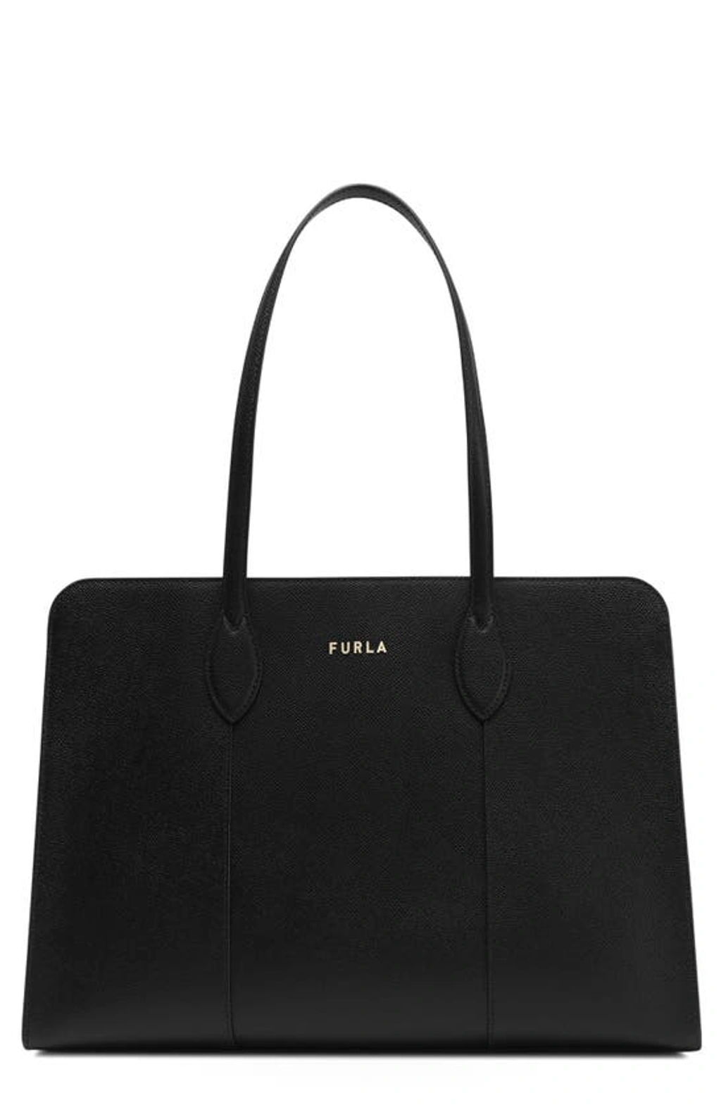 Furla Vittoria Business Tote Bag In Nero | ModeSens