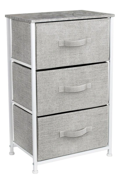 Sorbus 3-drawer Chest Dresser In Grey