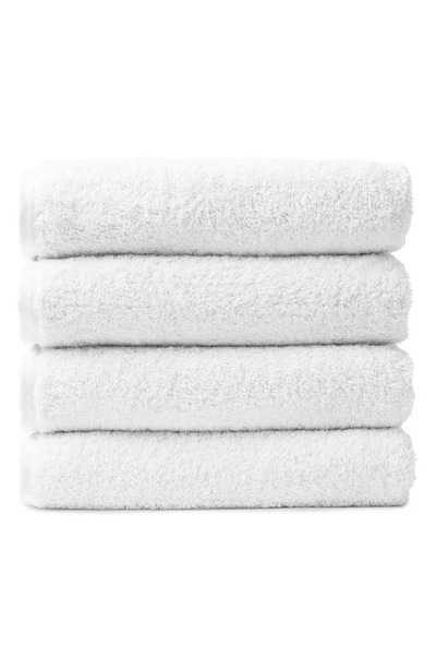 Coyuchi Cloud Loom™ 4-piece Organic Cotton Bath Towel Set In Alpine White