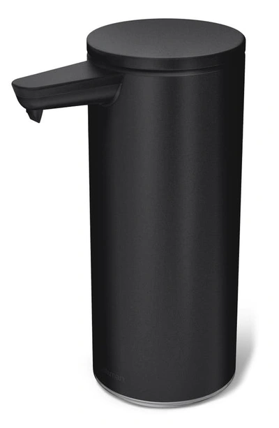 Simplehuman Rechargeable 9-ounce Liquid Soap Sensor Pump In Matte Black