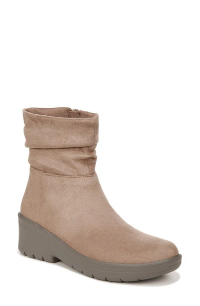 Bzees Berkley Bootie In Brown Microfiber