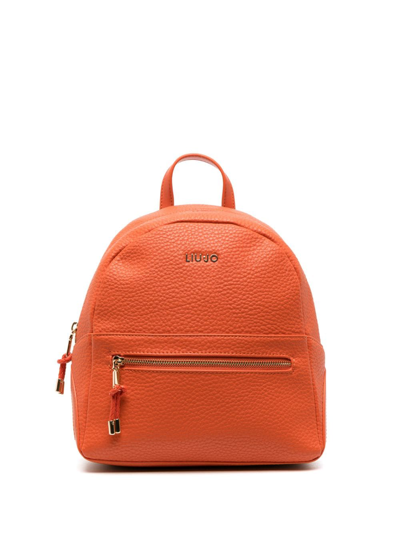 Liu •jo Logo Backpack In Rot