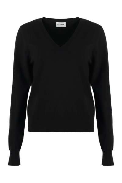 P.a.r.o.s.h Fine-knit Sweater In Black