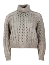 BRUNELLO CUCINELLI SPECIAL KNIT TURTLENECK SWEATER WITH LONG SLEEVES IN FINE CASHMERE EMBELLISHED WITH LUREX THREADS AN