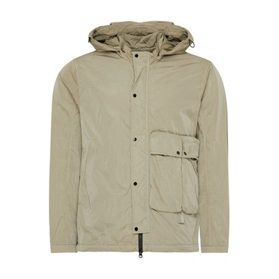 C.p. Company Chrome-r Hooded Jacket In Silver_sage