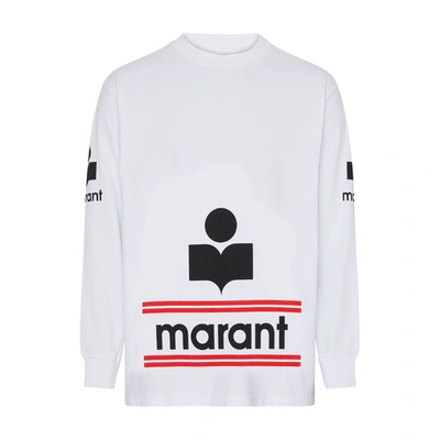 Marant Gianni-gb Crew Neck Sweatshirt In White
