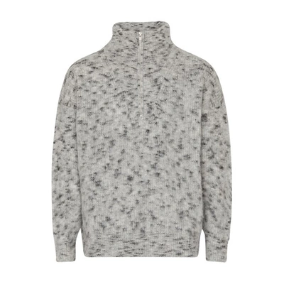 Marant Ellis-gb Turtleneck Sweater In White_black