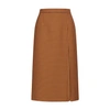 Marni Check-pattern High-waist Skirt In Burgundy