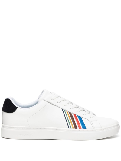 Ps By Paul Smith Stripe-detail Lace-up Sneakers In White