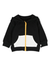 Stella Mccartney Panelled Zip-up Hoodie In Black