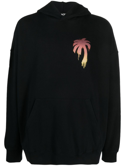 Palm Angels Cotton Tank Top In Black