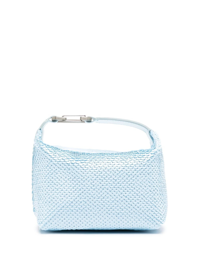 Eéra Moon Sequin-embellished Tote Bag In Blue