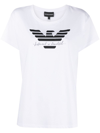 Emporio Armani Logo-print Cotton T-shirt In White