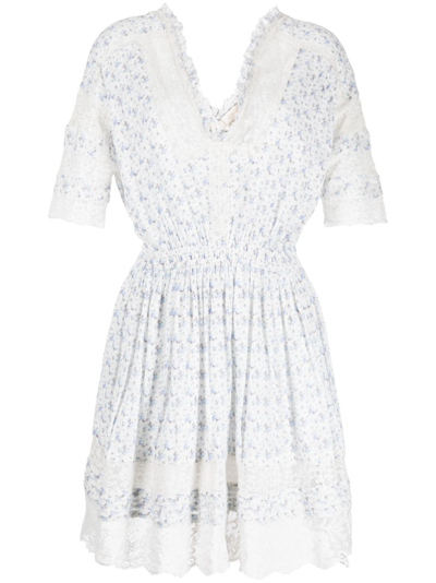 Loveshackfancy Newton Cotton Dress In Blue