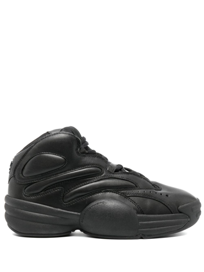 Alexander Wang Padded-panel Low-top Trainers In Black