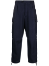 MACKINTOSH CROPPED WOOL CARGO TROUSERS
