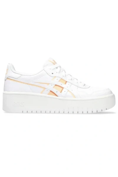 Asics Japan S Pf Sneakers In White/apricot Crush