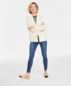 On 34th Women's Sweater Blazer, Created For Macy's In Alabaster
