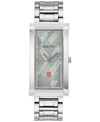 Bulova Frank Lloyd Wright Pattern #106 Watch, 24.6mm X 45mm In Silver-tone