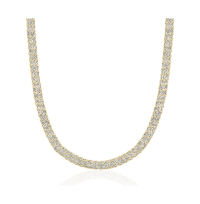 Club Rochelier 5a Cubic Zirconia Vintage Necklace In Gold